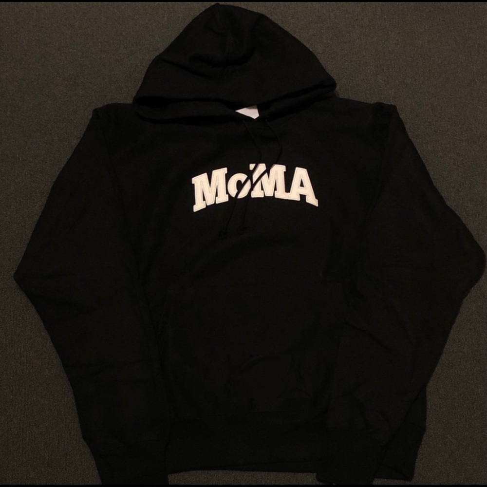 Moma x Champion black hoodie